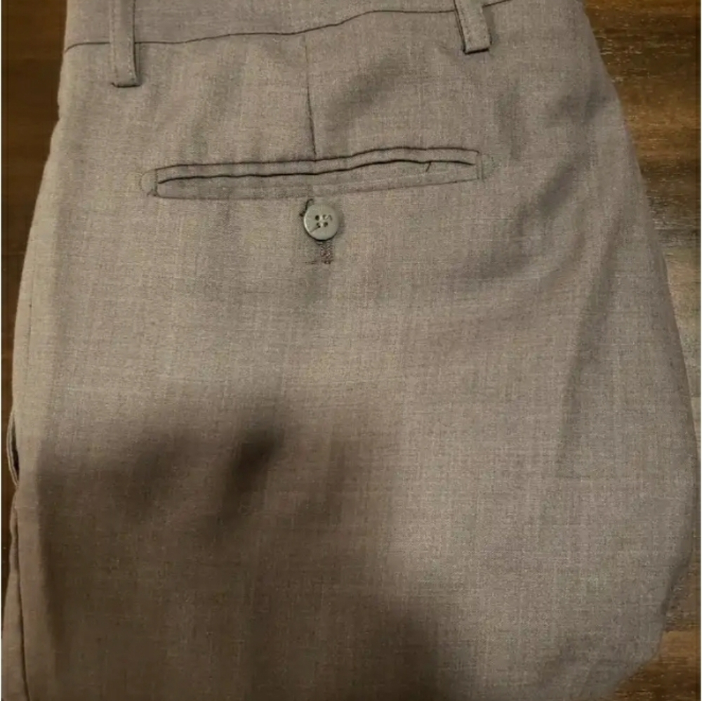 Zegna Grey Polyester Regular Fit Trousers